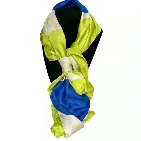 Geometric Mod Polka Dot Scarf - Picture 2 of 4